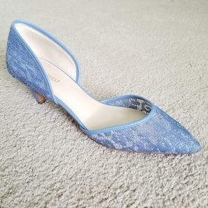Nine West Pointed Mesh Kitten Heels Pumps
